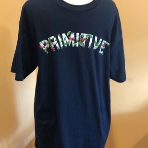 Primitive blue /cherry shirt  sz large